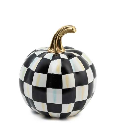 Courtly Check Glossy Mini Pumpkin