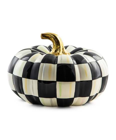 Courtly Check Squashed Glossy Medium Pumpkin