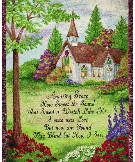 Amazing Grace Memorial Throw