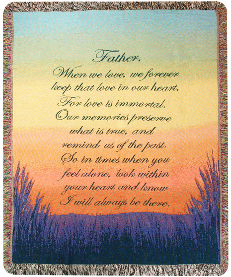 Forever a Father Memorial Throw