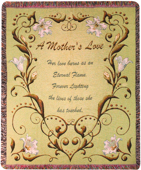 A Mother's Love Memorial Throw