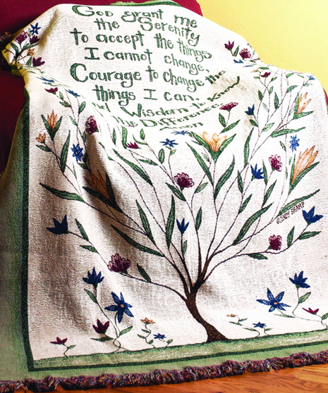 Serenity Prayer Memorial Throw