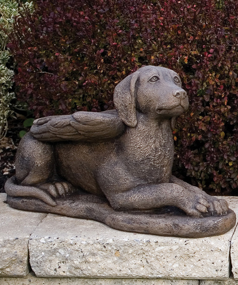 Massarelli Laydown Guardian Dog Statue