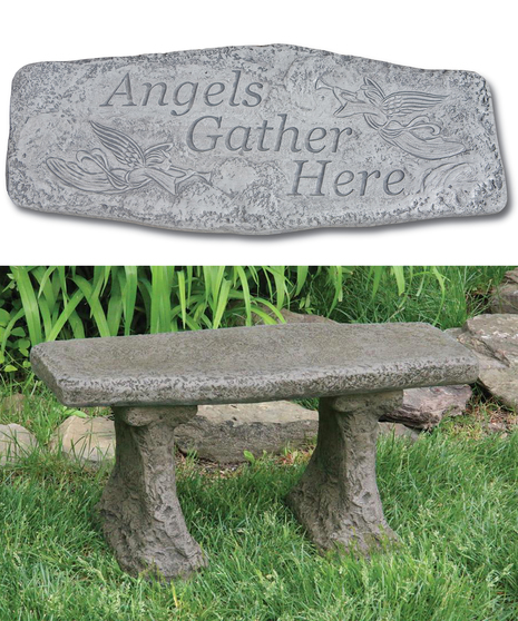 Massarelli Angels Gather Here Bench