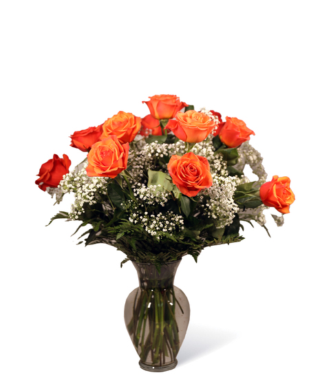 Orange Dozen Roses Uniontown, PA