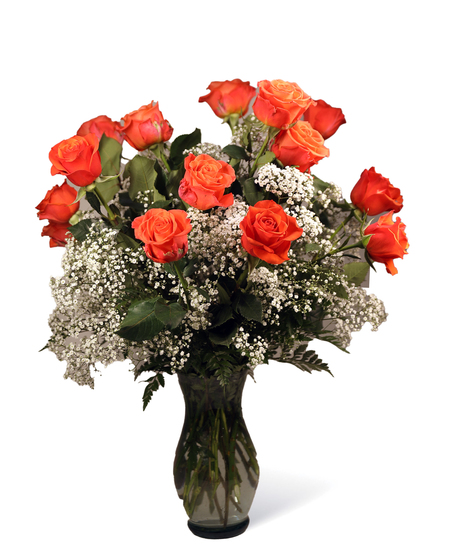 Orange Dozen Roses Uniontown, PA