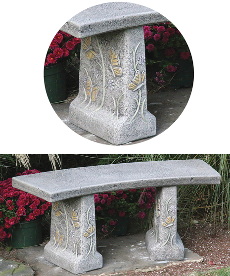 Massarelli Butterfly Bench  Uniontown Stoneware