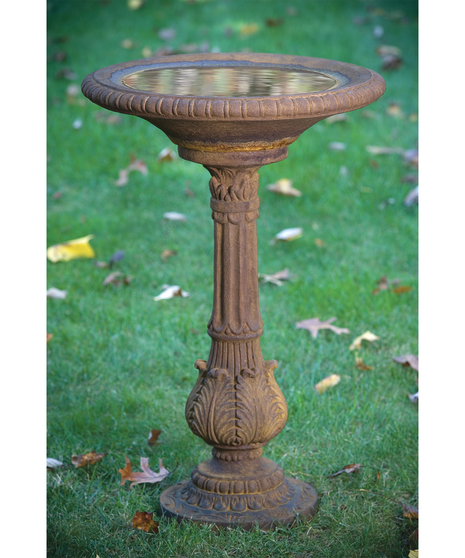 Victorian Fern Leaf Bird Bath
