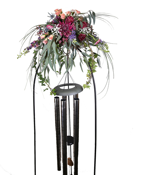 Wind Chime Sympathy Arrangement — O'REILLEY FLORAL & DESIGN