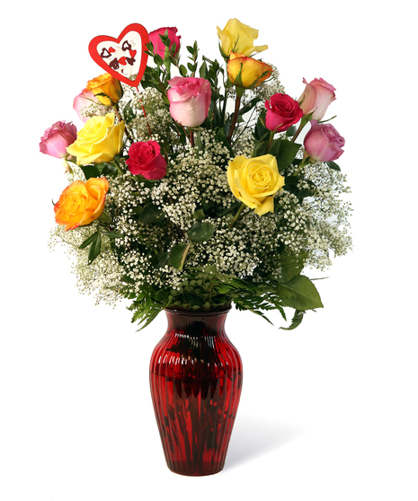 Valentine's Day Bright Mix Roses Uniontown, PA