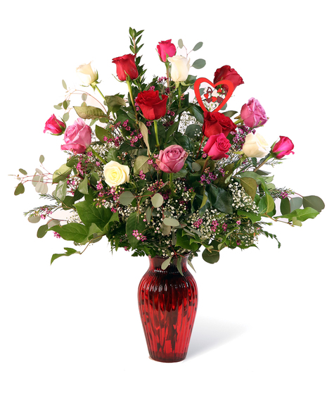 Valentine's Mix Roses - Garden or Long Stemmed