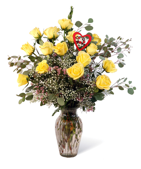 Valentine's Yellow Roses