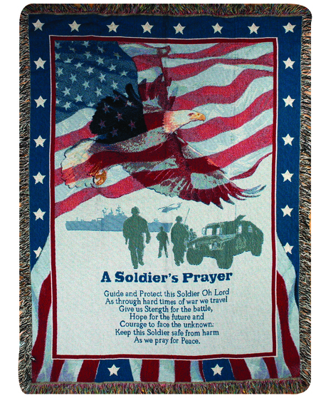 A Soldier's Prayer Memorial Throw Uniontown, PA