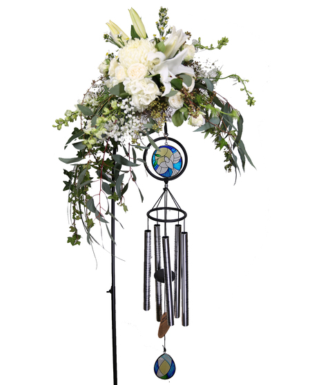 Amazing Grace Stained Glass Wind Chime
