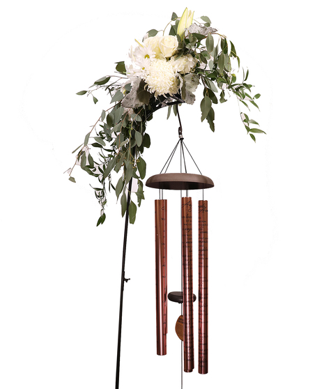 Lord's Prayer Wind Chime - Rose Gold