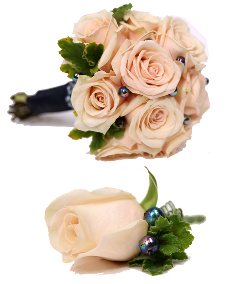Blush Rose Hand Tied Bouquet Uniontown, PA