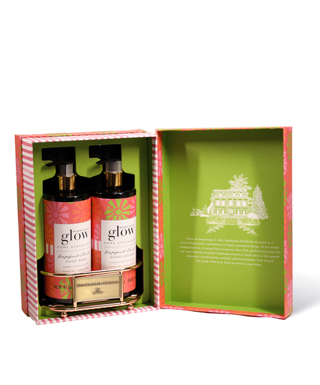 Mackenzie Childs Glow Home Apothecary Caddy Set