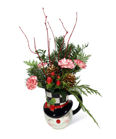 Mackenzie Childs Snowman Mug