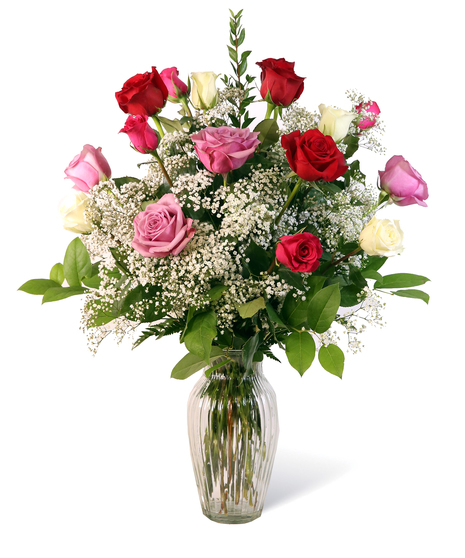 Classic Mixed Dozen Roses Uniontown, PA