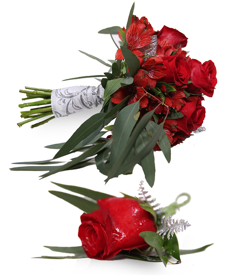 Classic Red Rose Hand Tied Bouquet Uniontown, PA