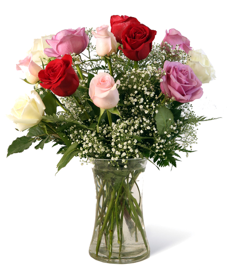 Classic Mixed Dozen Roses Uniontown, PA