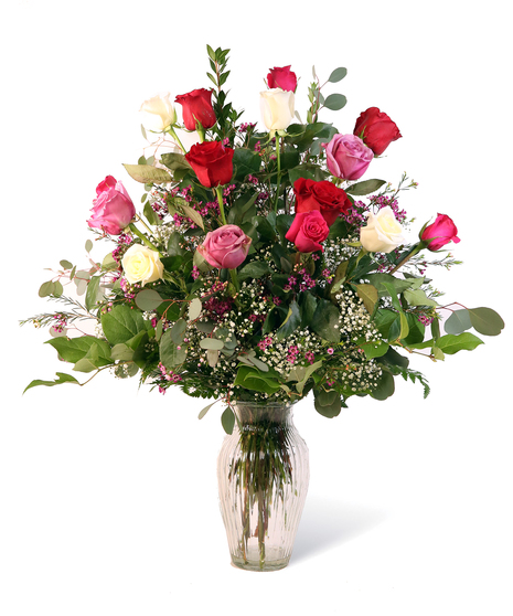 Classic Mixed Dozen Roses - Neubauer's Flowers