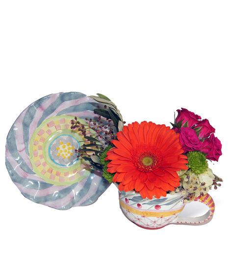 Taylor Cayuga Plate & Tea Cup Combo