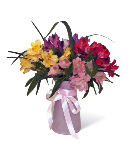 Alstroemeria Cheerful Color Vase Uniontown PA