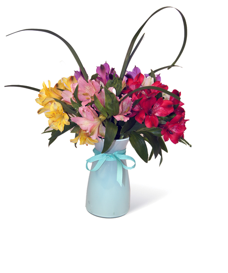 Alstroemeria Cheerful Color Vase Uniontown PA