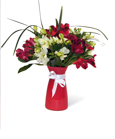 Alstroemeria 4th of July Color Vase Uniontown PA