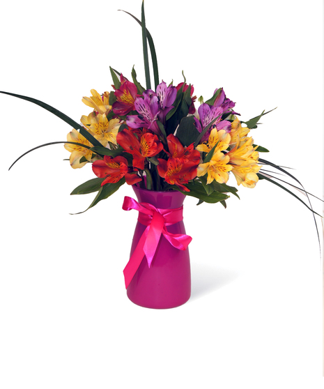 Alstroemeria Cheerful Color Vase Uniontown PA