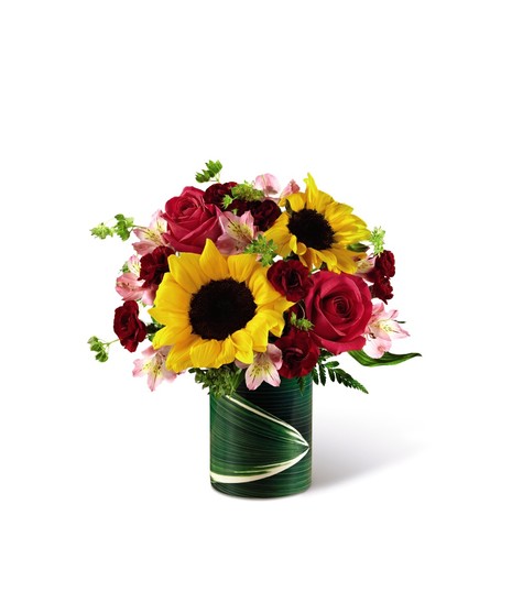 Sunflowers & Pink Roses Uniontown (PA) Neubauer's Flowers & Gifts
