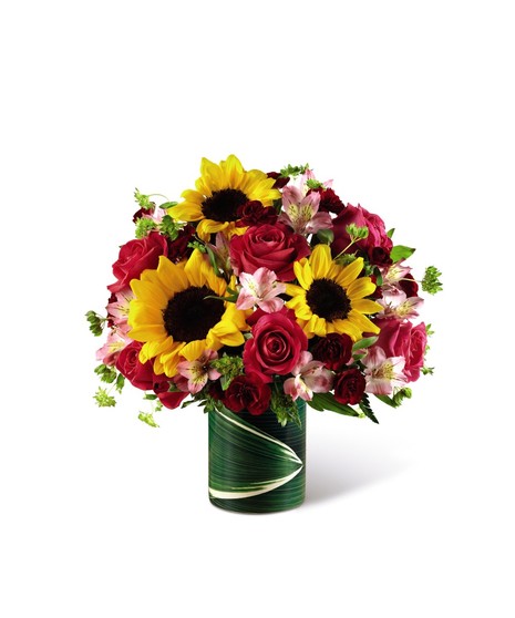Sunflowers & Pink Roses Uniontown (PA) Neubauer's Flowers & Gifts