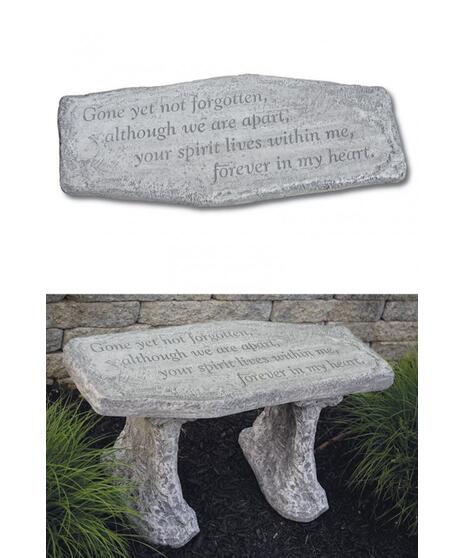 Massarelli Gone Yet Not Forgotten Bench Uniontown Stoneware