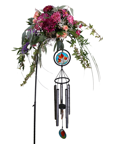 In Memory Stained Glass Wind Chime Uniontown, PA