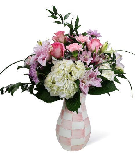 Tall Mackenzie Childs Rosy Vase