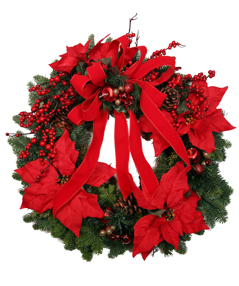 Moderate Decorated Pine Wreath Uniontown, PA