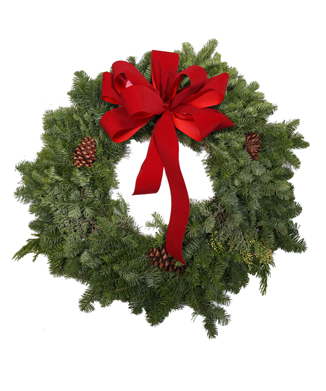 Petite Decorated Pine Wreath Uniontown, PA