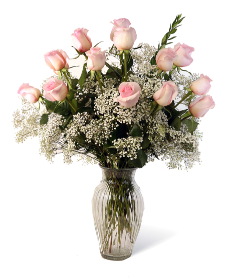 Pink Dozen Roses Uniontown, PA