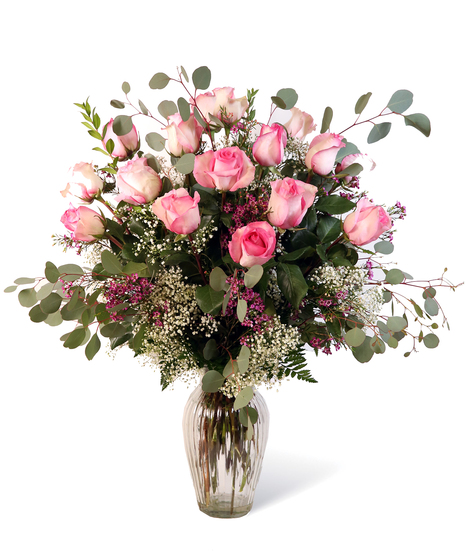 Pink Dozen Roses