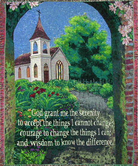 Serenity Prayer - Church Memorial Throw Uniontown, PA
