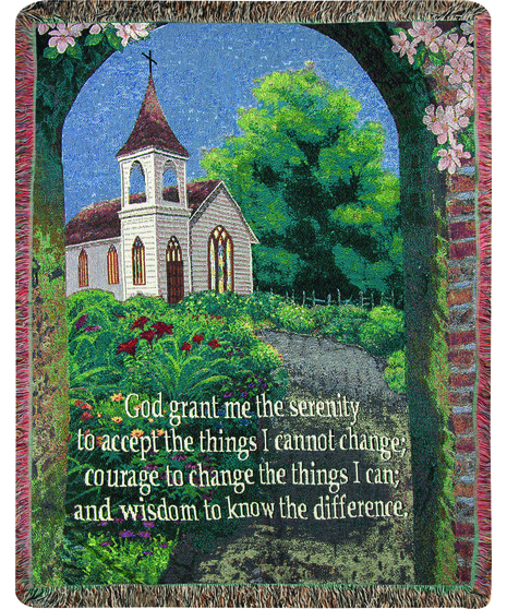 Serenity Prayer - Church Memorial Throw Uniontown, PA