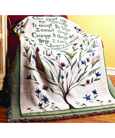 Serenity Prayer Memorial Throw