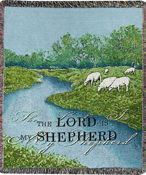The Lord is My Shepherd Memorial Throw