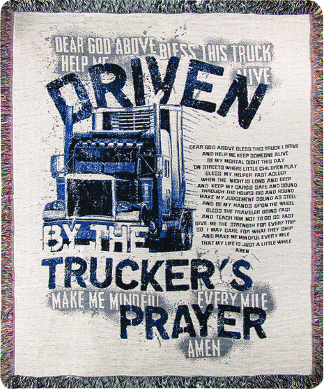 Trucker's Prayer Memorial Throw Uniontown, PA