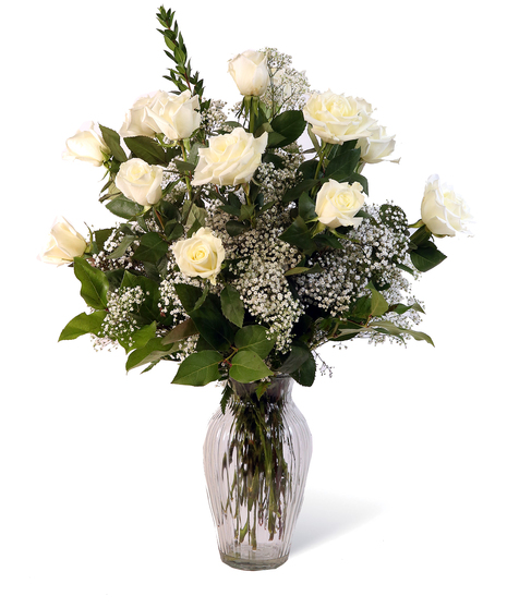 White Dozen Roses Uniontown, PA