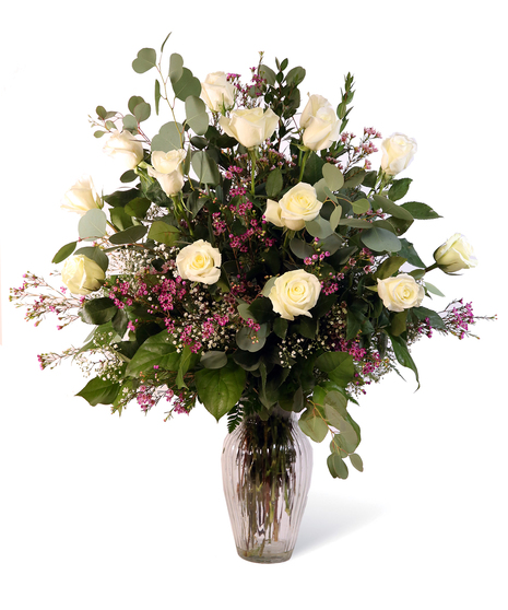 White Dozen Roses
