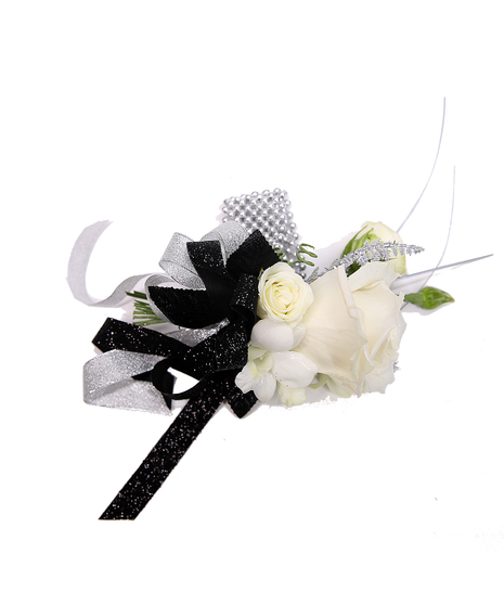 White Rose Wrist Corsage Uniontown, PA