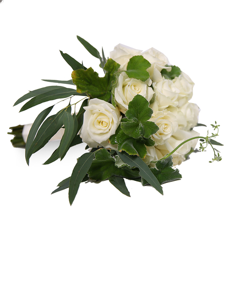 White Rose Hand Tied Bouquet Uniontown, PA