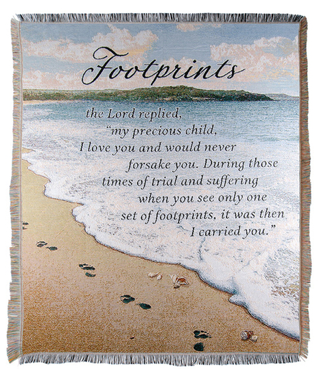 Footprints Memorial Throw Uniontown, PA